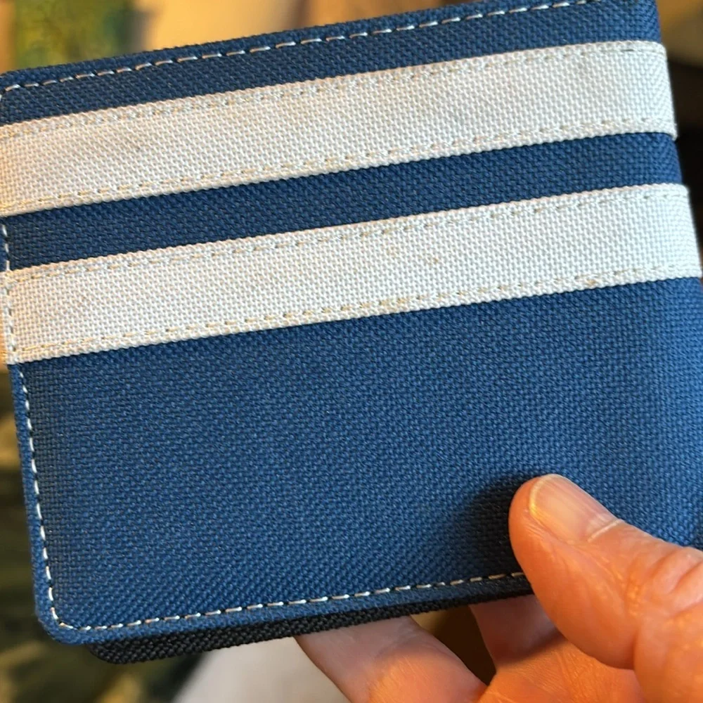 Bifold Unisex Denim Wallet - Picture 3 of 7